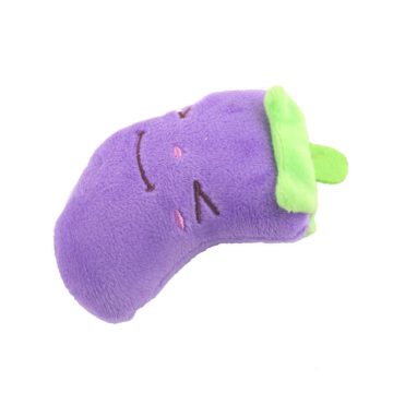 New-design plush purple eggplant durable dog toys